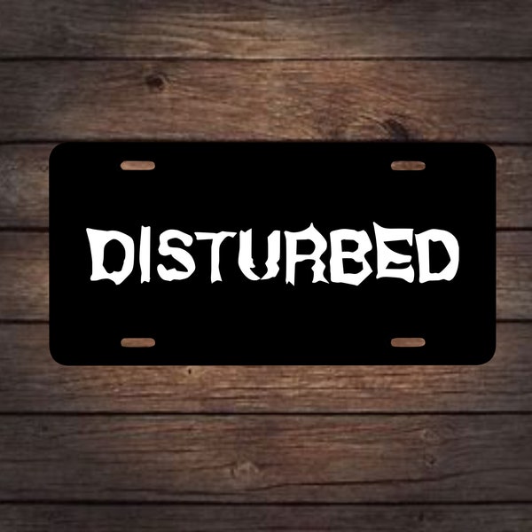 Disturbed license plate