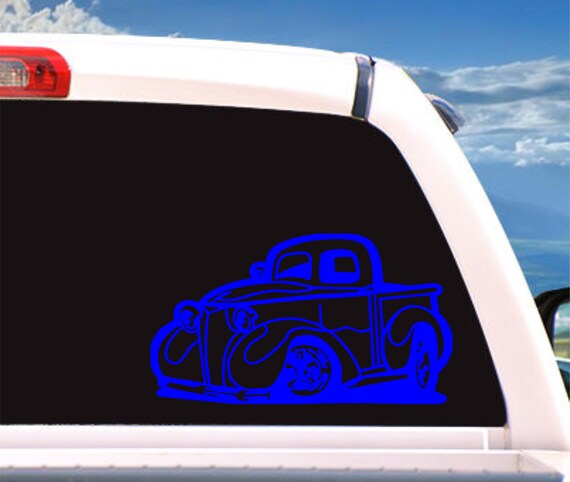Old Truck 35 Decal Truck Decalcar Decaldecalsvinyl Etsy
