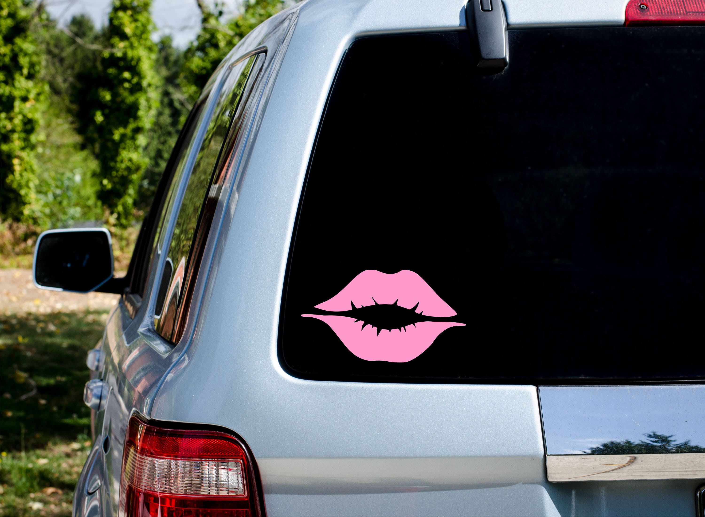 Lipstick Lips Decal Stickerlipsstickerscar Decalcar Etsy