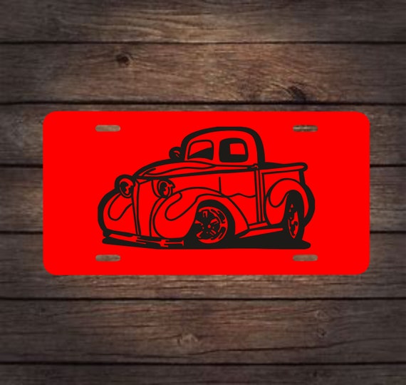 Old Truck 35 License Plate License Platefront License Platenoveltyold Truckman Cavemetal Signgift For Menman Cave Signs