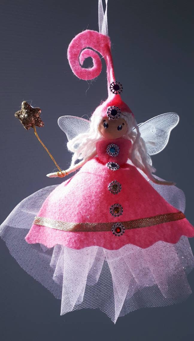 Fée/Elfe/Figurine Personnage Fantastique/ Féerique /Personnalisable/Porte Bonheur