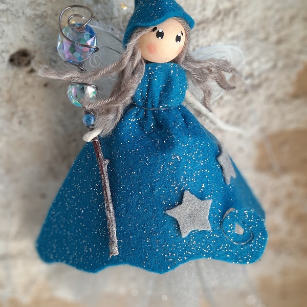 Fée / Elfe/ Figurine / personnage fantastique/ Féerique /Personnalisable/Porte bonheur