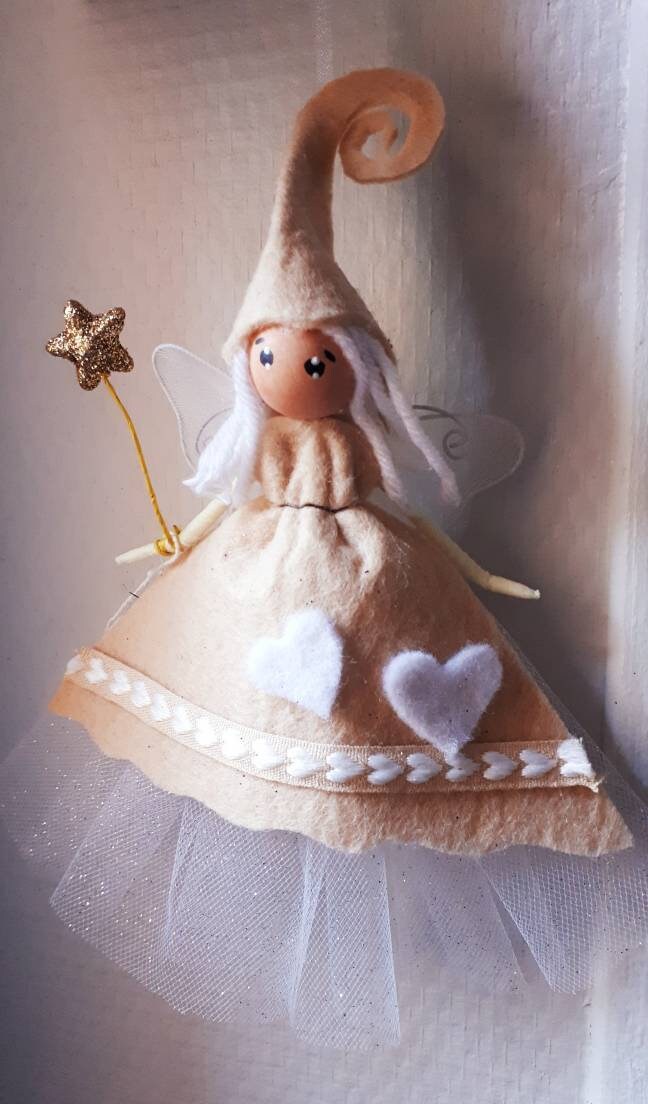 Fée/Elfe/Figurine Personnage Fantastique/ Féerique /Personnalisable/Porte Bonheur