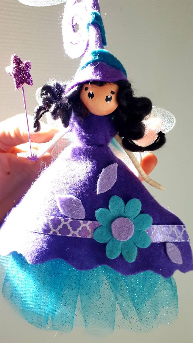 Fée/Elfe/Figurine Personnage Fantastique/ Féerique /Personnalisable/Porte Bonheur