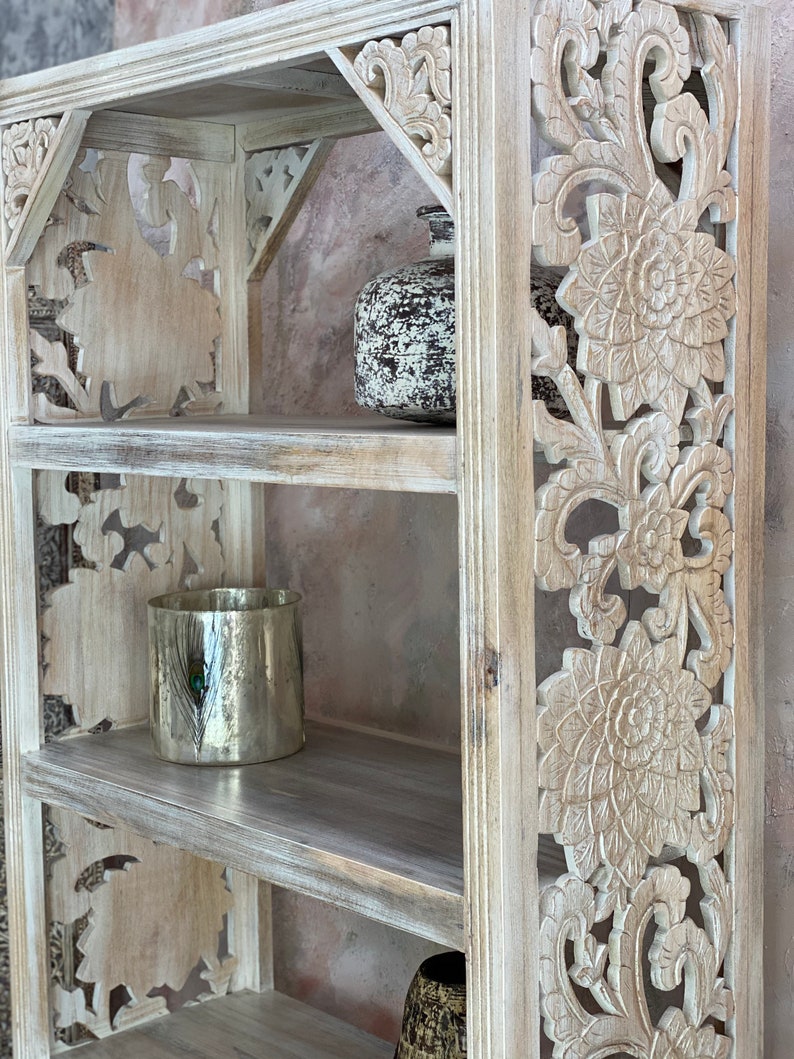 Hand carved bookcase Etsy
