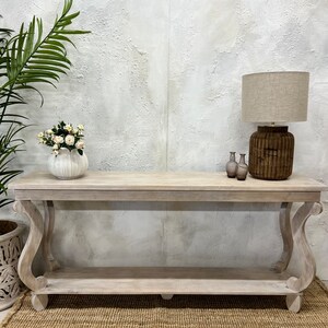 Whitewash Console Etsy UK