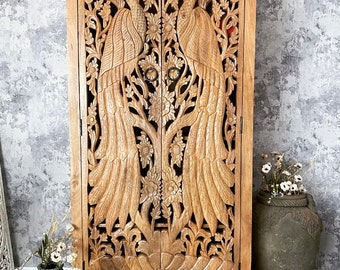 Beautiful hand carved Armoire/ cabinet