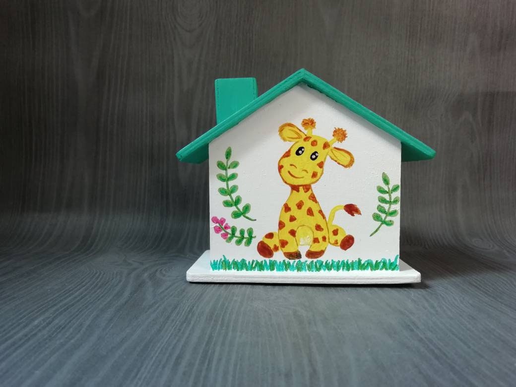 Tirelire Girafe Personnalisée Au Prénom de L'enfant - Tirelire Tirelire Enfant Premier Anniversaire