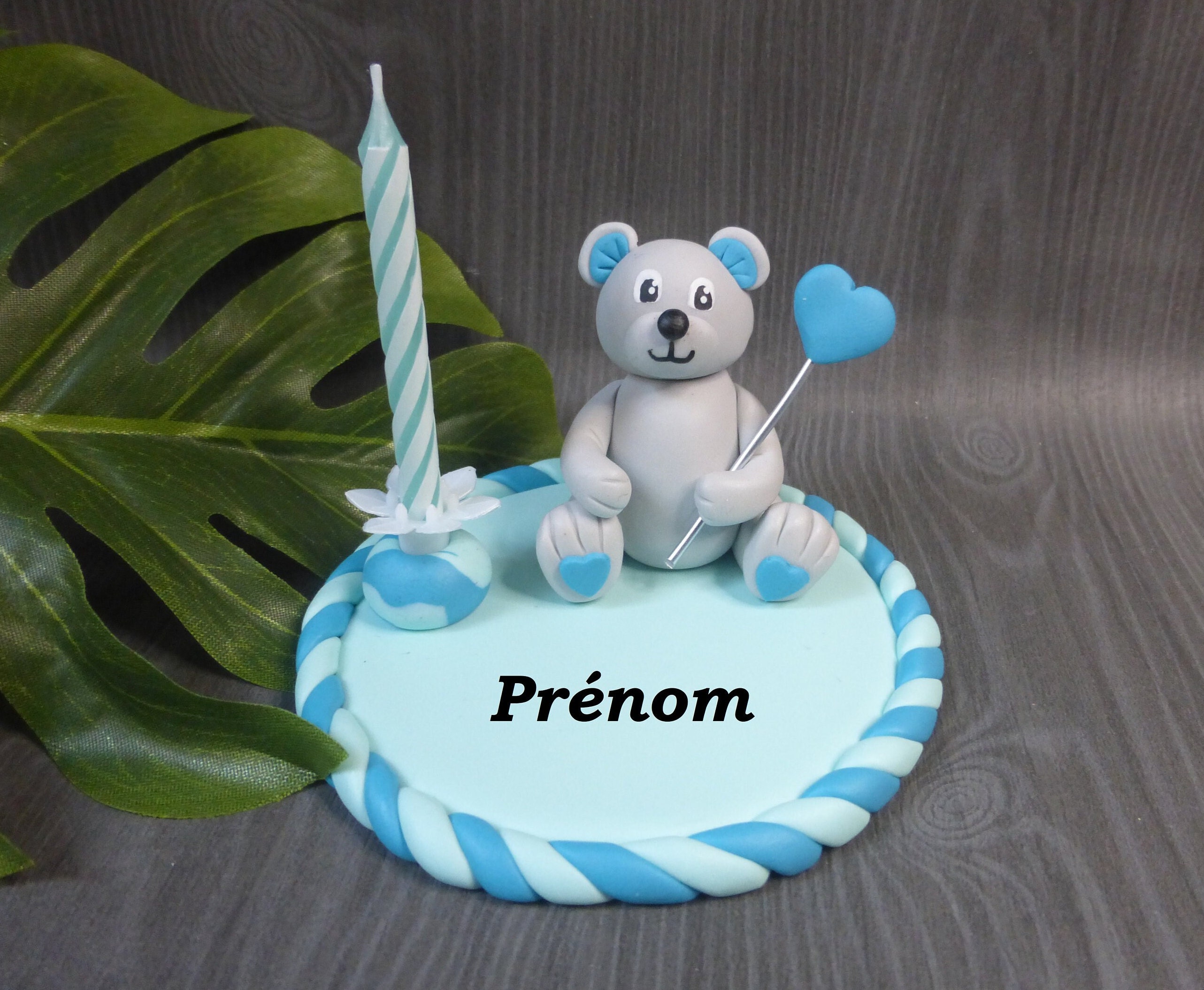 Bougie d'anniversaire personnalisée - bougie ourson - Cadeaux enfant à  personnaliser/Bougies d'anniversaire - patlodie