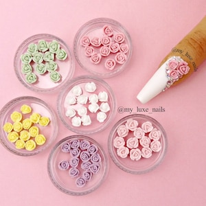 Nail Art 3D Roses 3D Flowers | Nail Art | Nail Charms | Nail Decoration | Kawaii | Craft | Decor | Small | large