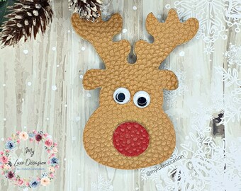 Reindeer snap clips, christmas snap clips, hair accessories for girls, stocking fillers for toddlers, stocking fillers for girls,