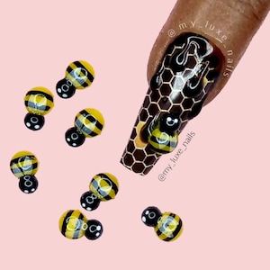 Nail Art 3D Bees, Leaf, LadyBirds, Ladybugs, Roses, Flowers, Nail Art, Nail Charms, Nail Decoration, Nail Charms Kawaii, myluxenails, crafts