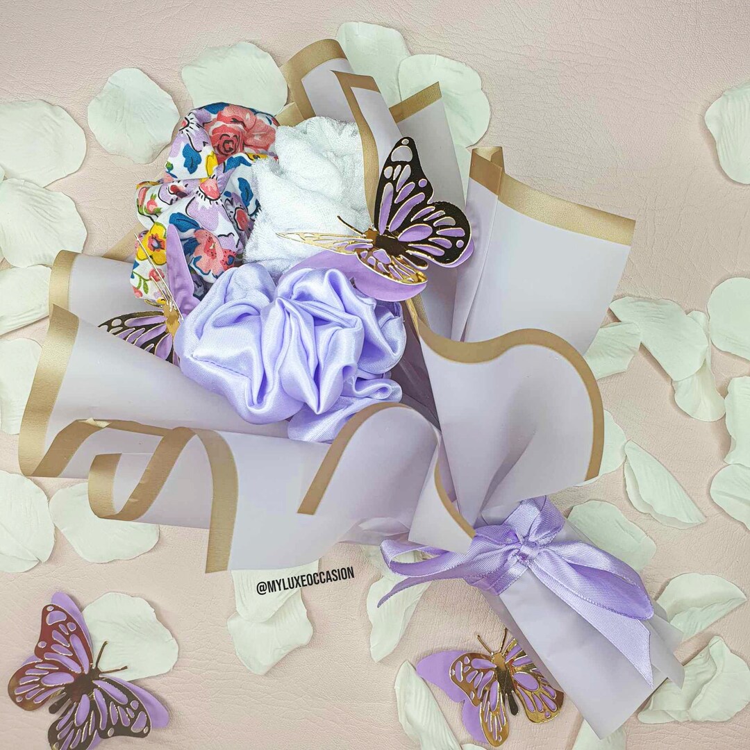 ★ TATIANA ★ Velvet Ribbon Bouquet Scrunch シュシュ 韓国発【TATIANA】Velvet Ribbon Bouquet Scrunch☆シュシュ