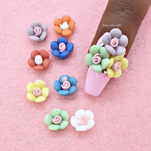 Nail Art 3D Roses 3D Flowers | Nail Art | Nail Charms | Nail Decoration | Kawaii | Craft | Decor | Small | large