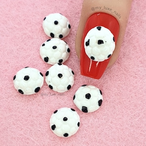 Nail Art 3D, Football Nail art, Sport Nail Art, Nail Art, Nail Charms, Nail Decoration, Nail Charms Kawaii, Craft,  Nail Decor, myluxenails