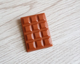 Magnet mini tablette de chocolat Dulcey. Magnet tablette de chocolat en résine. Cadeau de Pâques Cadeau fête des mères