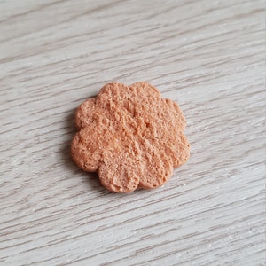 Realistic flower shortbread cookie magnet – handmade resin fridge magnet – kawaii gourmet gift idea – original back to school