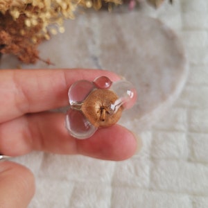 Mini pumpkin cloud pin. Autumn pin. Mini pumpkin brooch. Resin cloud brooch. Mother's Day gift image 3