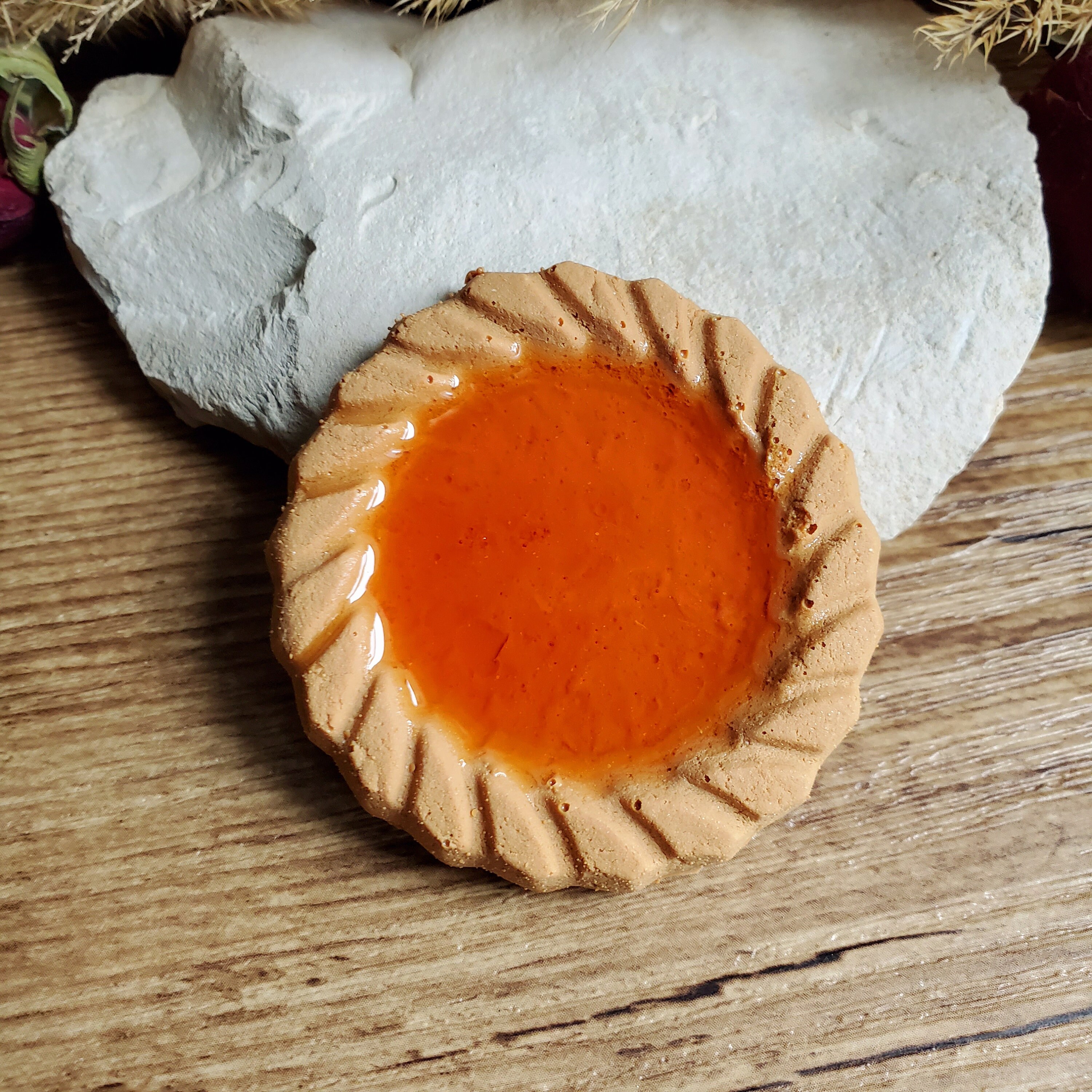 Magnet Tartelette à L'abricot en Résine. Magnet Tarte La Fraise de 5.5 cm. Cadeau Fête Des Mères