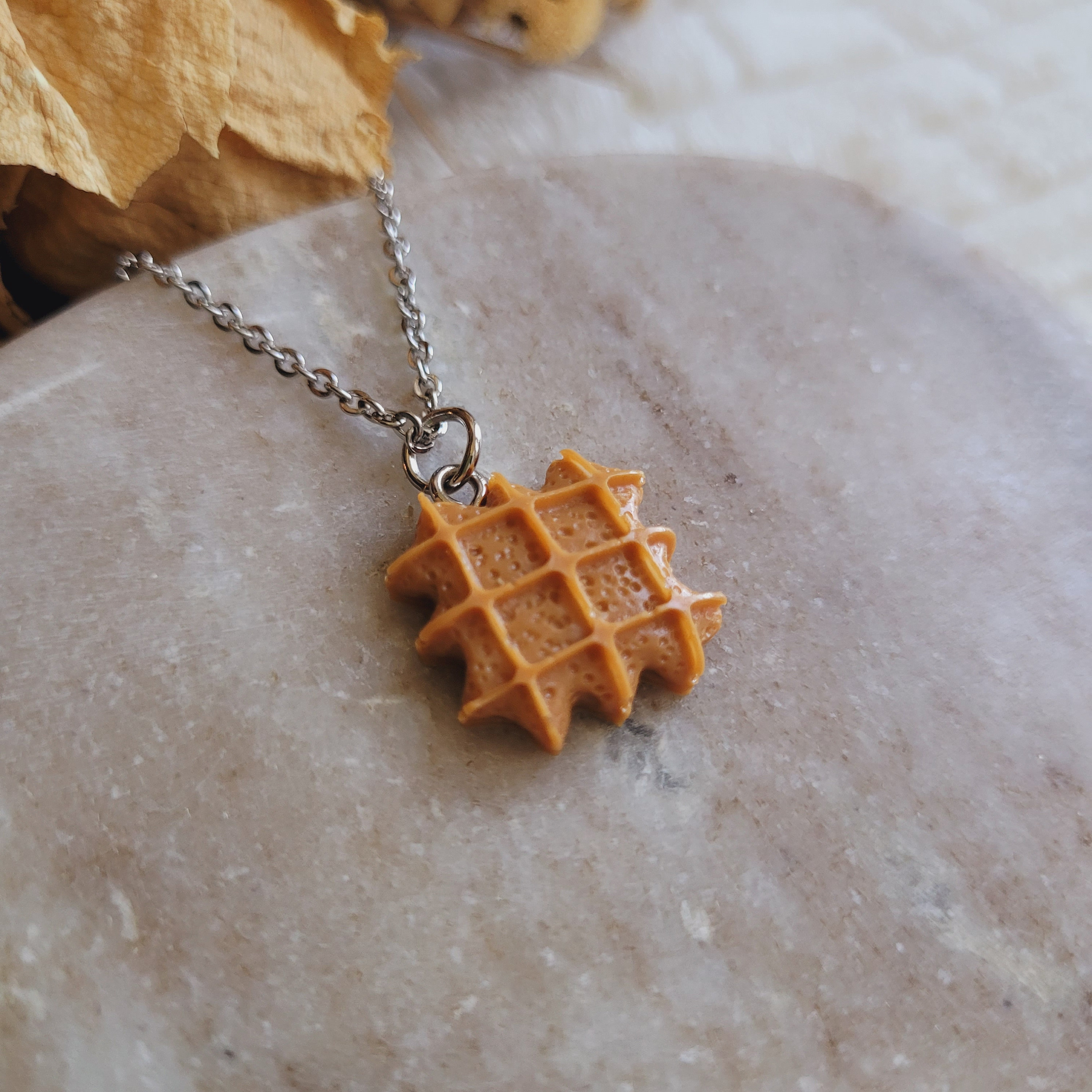 トップス Phenomenon 2000s Chain Waffle Ver. Mini Waffle Pendant in Resin. Sold Alone or With a Chain. Mini