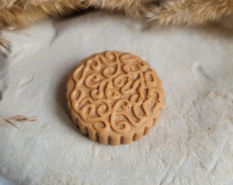 Resin shortbread cookie magnet. Gluttony magnet. Mother's Day gift