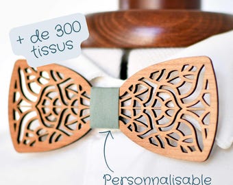 Delicate Personalized Wooden Bow Tie