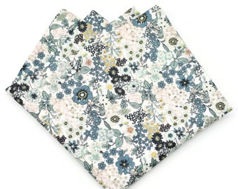 Fazzoletto da taschino/portafoglio da abito floreale verde salvia