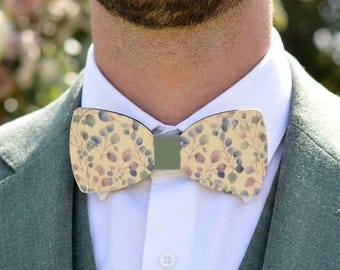 Eucalyptus wooden bow tie