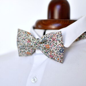 Liberty Katie and Millie bistre bow tie for men, children, and babies