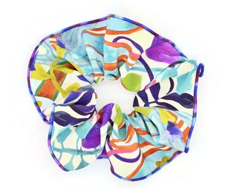 Liberty Jungle Trip A Silk Scrunchie Scrunchie