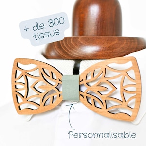 Personalisierte elegante Holzfliege