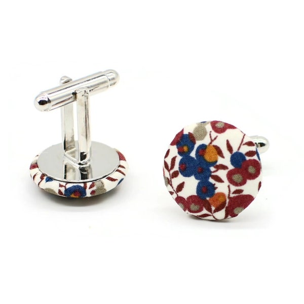 Boutons de manchette Liberty Wiltshire bud noisette