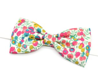 Liberty Wiltshire currant flower bow tie for men, children, and babies