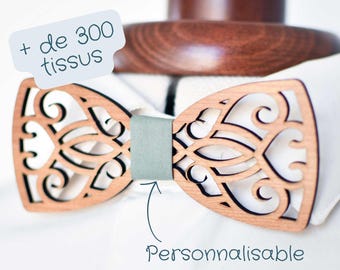 Personalized Chic Wooden Bow Tie