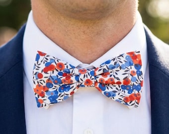 Liberty Wiltshire Marianne flower bow tie for men, children, and babies