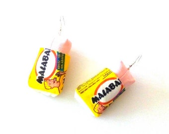 Earrings - "when there's is Malabar!"-fabric