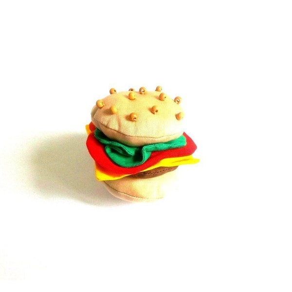 Broche - « Le p'tit Burger ! » - En tissu