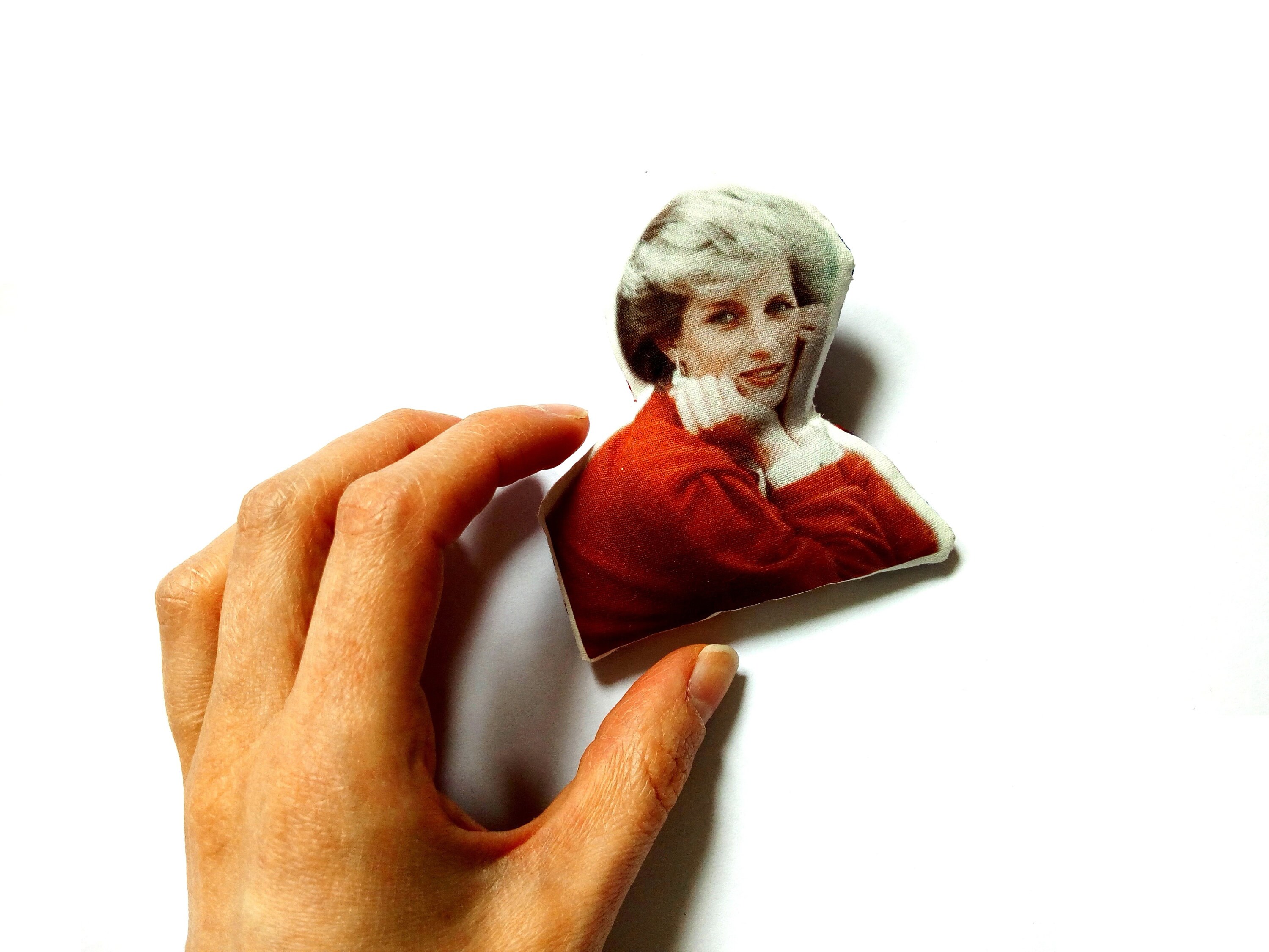 Brooch Lady Diana PRINCESS DIANA Fabric Etsy