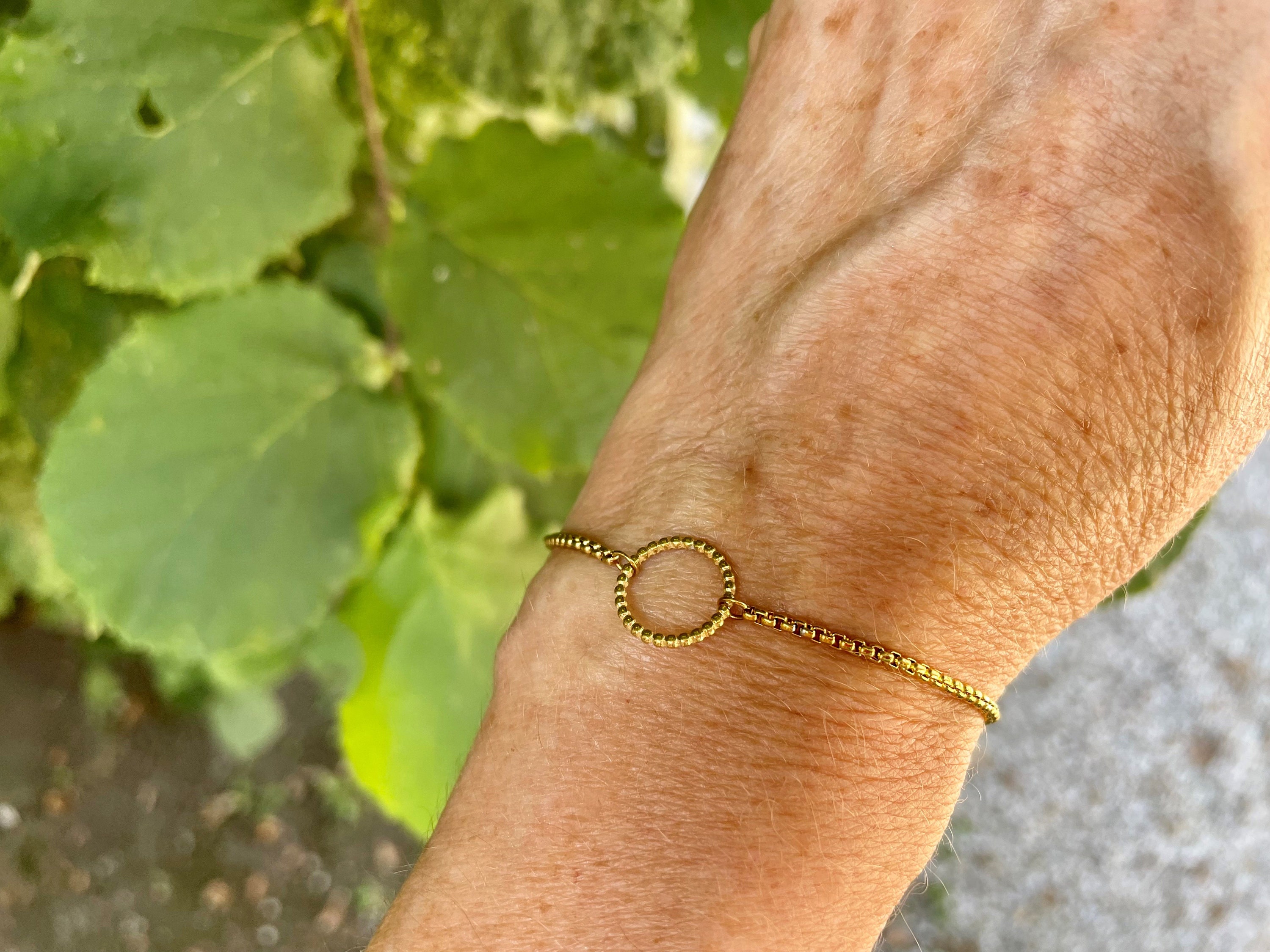 Gold Slider Bracelet to Layer Minimalist and Stackable Stainless Steel Bracelet Adjustable Bracelet Etsy Canada