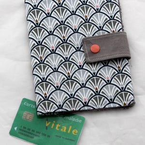 Pochette médicale, étui cartes vitale et mutuelle, Ordonnnancier, Porte ordonnances, Pochette papier santé, pharmacie, médecin