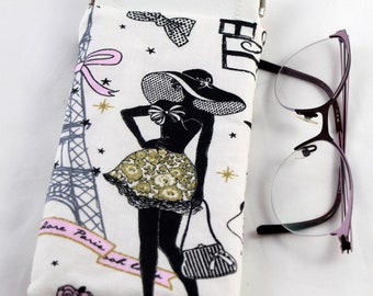 Estuche para gafas con cierre click-clack, Estuche para gafas, gafas
