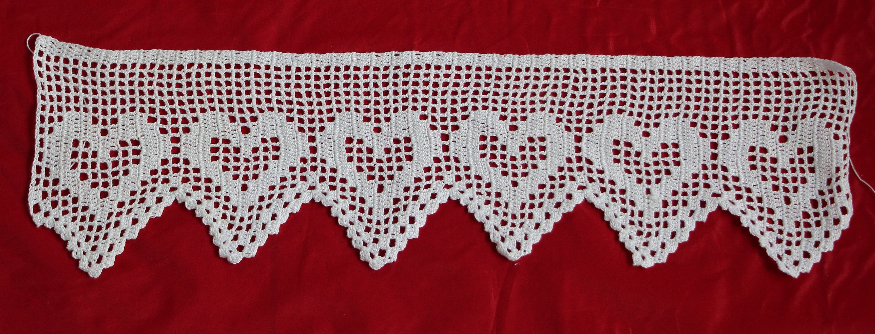 Rideau Dentelle, Rideau Crochet, Vintage, Coeur, Rideau, Brise Bise, Dentelle Fenêtre, Vintage