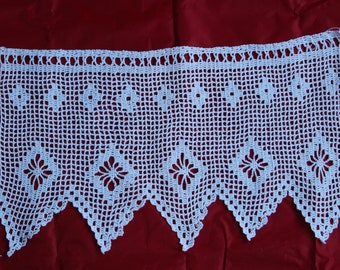 Brise-bise Crochet Main Artisanat Français Ludmila - Sur Mesure écru