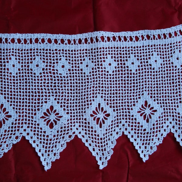 Rideau dentelle, Rideau crochet,  Rideau vintage, Rideau,  Brise bise, dentelle crochet, dentelle, crochet, fenêtre, vintage