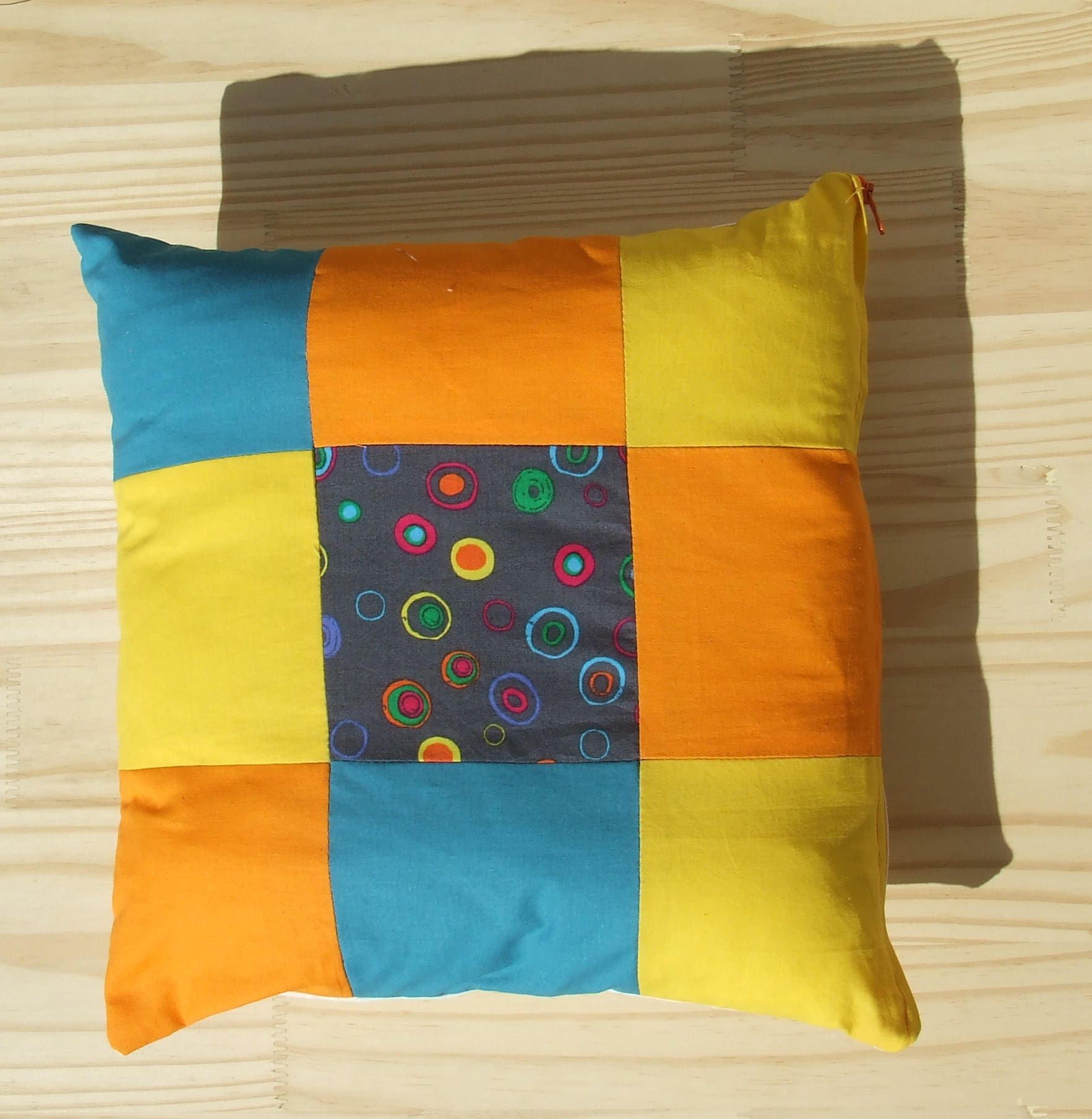 Coussin Carré en Patchwork