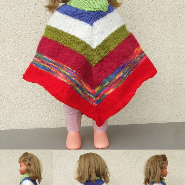 Ponchos en tricot pour filles