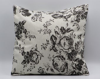 Cushion cover in Cath Kidston Tea Rose Stripe fabric 17/" 43cm square