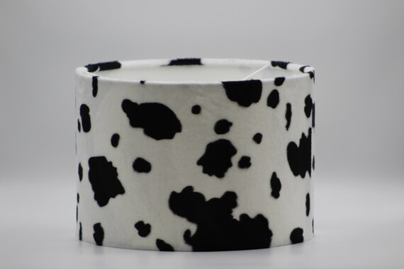 white fur lamp shade