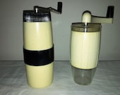 2 Coffee Mill of the Czechoslovakian firm MIKRO Super and Bulgarian firm JC. Antique Coffee Grinder. Old Coffee Mill