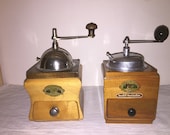 2 Coffee Mill of the German firm Schwarzwaldmühle BLACK FOREST. Antique Coffee Grinder.